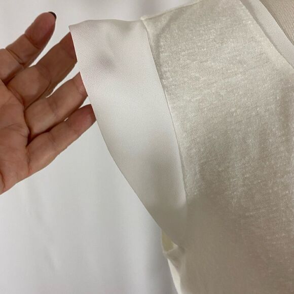 Merona White Cap Sleeve Top - Picture 3 of 7